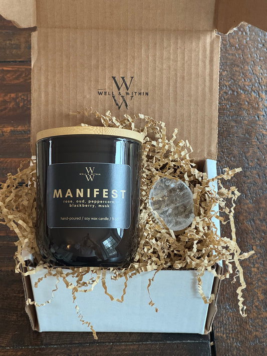 Candle + Crystal Bundle